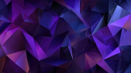 abstract geometric background of dark purple and violet triangles