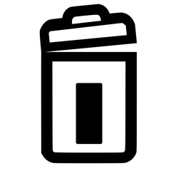 Dustbin icon
black dustbin icon
