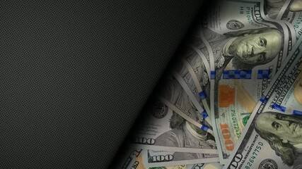 Complex waves of 100 dollar bills shaping an exclusive business background where detailed banknotes represent investment momentum money circulation and the premium nature of moving cash - Powered by Adobe