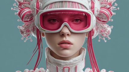 the future of identity with a captivating metaverse avatar embodying digital transformation and cyber aesthetics for the techsavvy and creative