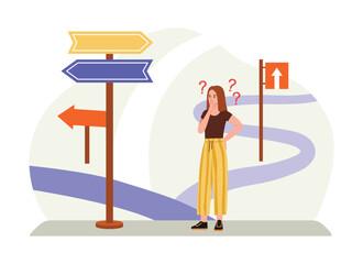 Vector illustration of a dental office. Cartoon scene of a patient sitting in a chair, a dentist holding tools, a dental probe, a mirror, a lamp, a tooth diagram, a flowerpot. Dental treatment.