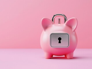 Floating piggy bank with digital lock, secure savings technology