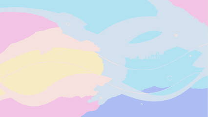 Abstract Pastel Fluid Shapes Organic Vector Background Design