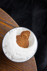 A delicious alcoholic cocktail at the bar. The bartender prepares cocktails