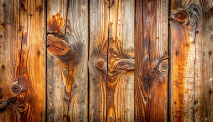 Rustic Old Wooden Plank Surface with Detailed Cracks and Texture