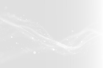 Sparkling white light trail overlay, glowing dust particles isolated PNG