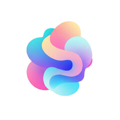 Obraz premium Colorful Abstract 3D Fluid Shape