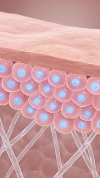 An illustrative representation of the skin layers, showcasing the intricacies of dermatology.