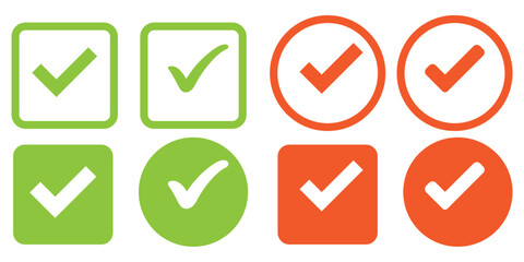 Set of approved check sign, icons of approval check ,set of tick mark icon, set of ticks icon, set of tick, quality sign, quality check, quality check icon, © Mr. 786