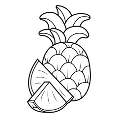 Cutaway Pineapple B Fruit