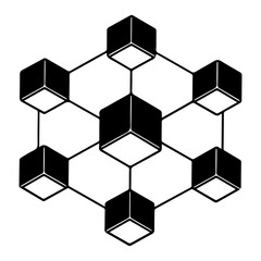 Digital Network Cube Grid