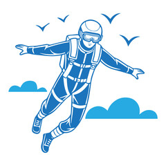 Skydiver in Freefall