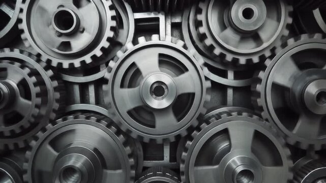 Background from rotating metal mechanisms