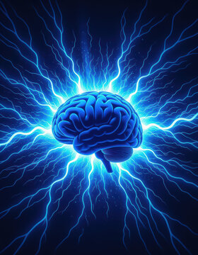 Cognitive brain health and neuroprotection. Neural defense and protection for mind show powerful activity and intelligence