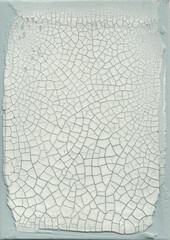 Hand made worn and distressed ivory and grey blue plaster craquelure texture. Impasto crackled paint 
for backgrounds, overlays and all design. Not seamless