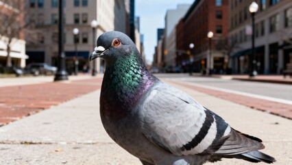 pigeon in the city