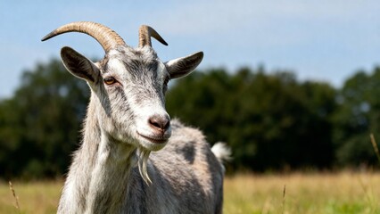 goat on the meadow