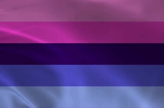 LGBTQ Genderfluid Pride Flag Waving: Dynamic Symbol of Gender Identity and Community within the Global LGBTQ+ Spectrum