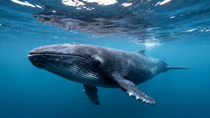 humpback whale underwater
