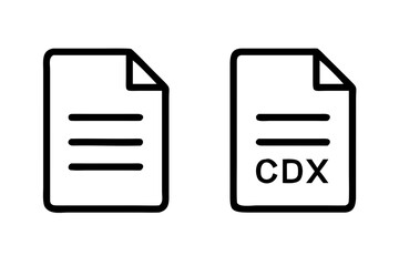 Document   File Format Icon Set  White Background Vector Icon Set