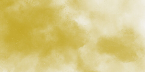 Painted light yellow, golden color wall background. Modern abstract pale yellow water color background. Soft cloudy texture . grunge paper background, inventory and copy space .
