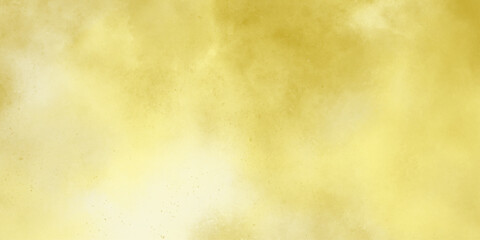 Painted light yellow, golden color wall background. Modern abstract pale yellow water color background. Soft cloudy texture . grunge paper background, inventory and copy space .