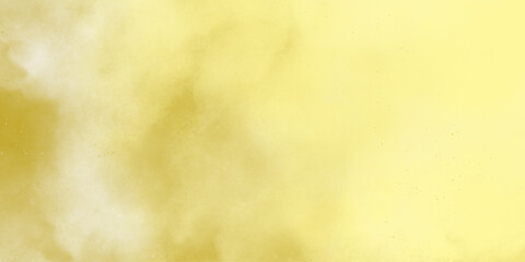 Painted light yellow, golden color wall background. Modern abstract pale yellow water color background. Soft cloudy texture . grunge paper background, inventory and copy space .