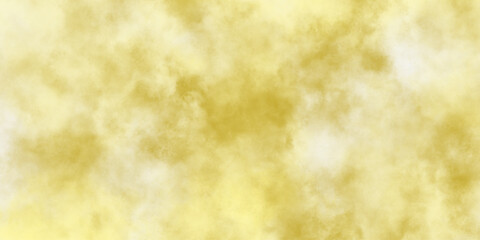 Painted light yellow, golden color wall background. Modern abstract pale yellow water color background. Soft cloudy texture . grunge paper background, inventory and copy space .