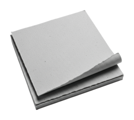 Creative paper crafting techniques workspace collection isolated on transparent background