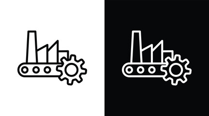 production Two-tone version in black and white background