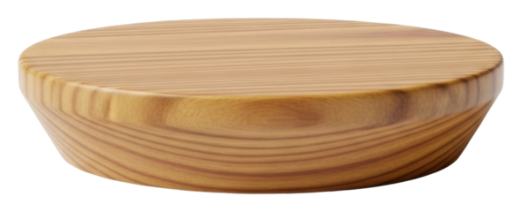 Showcasing wooden serving tray kitchen product home top view isolated on transparent background