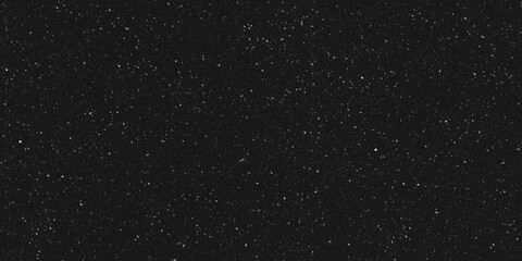 Illustration of falling snowflakes on a black background, festive Christmas snowfall, white snowfield.