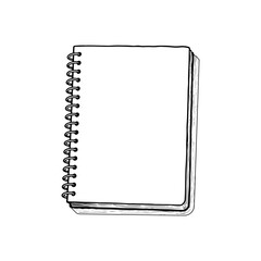 Simple Hand-Drawn Spiral Notebook
