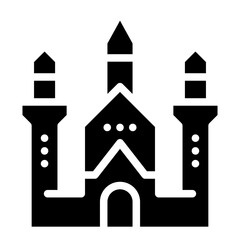 Catedral   outline glyph style icon vector design illustrator © Admotret