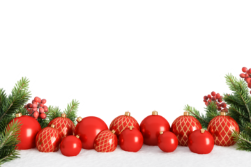 christmas wreath with red balls