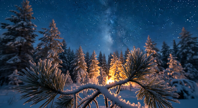 Merry Christmas background, christmas and new year holidays concept. Red balls on fir branches, winter snowy backdrop, happy new year 2026 - Powered by Adobe