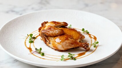 Fine Dining Glazed Roasted Chicken