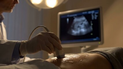 Ultrasound Examination in Medical Setting Medical Examination Healthcare Patient Care