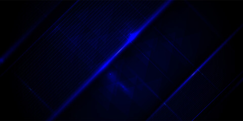 Dark blue dynamic abstract vector background with straight shadow lines. Modern creative halftone premium gradient. 3d cover of business design. Eps10 vector
