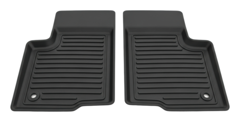 Car floor mats set vehicle interior product isolated on transparent background