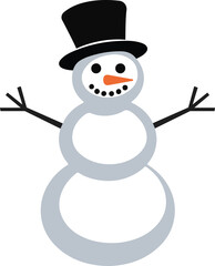snowman vector icon