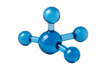 Chemistry Molecular Atom Representation Isolated on a Transparent Background