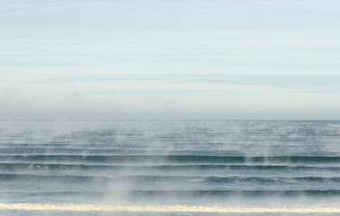 Global warming or warm ocean creating haze.