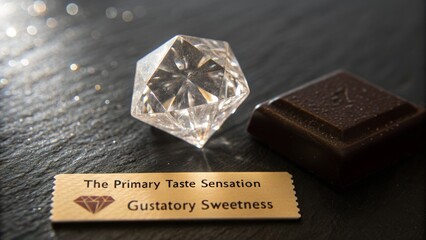 Diamond and Chocolate representing the primary taste sensation.