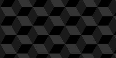 Obraz premium Vector structure box minimal black abstract cube square wall texture. geometric tile hexagon mosaic wall grid wallpaper. minimal geometric block cube isometric mosaic texture background.