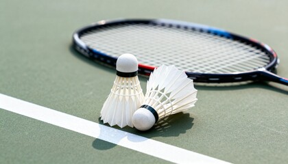 Dynamic Badminton Sports Action and Practice Scenes