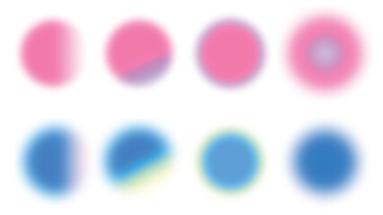 gradation radial abstract shape