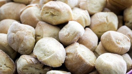 Traditional Slovak Christmas Eve food dough balls called opekance or bobalky