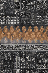 Modern and Original dip dye, tie dye, batik and shibori pattern on white canvas in high resolution

