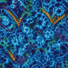 Modern and Original dip dye, tie dye, batik and shibori pattern on white canvas in high resolution
